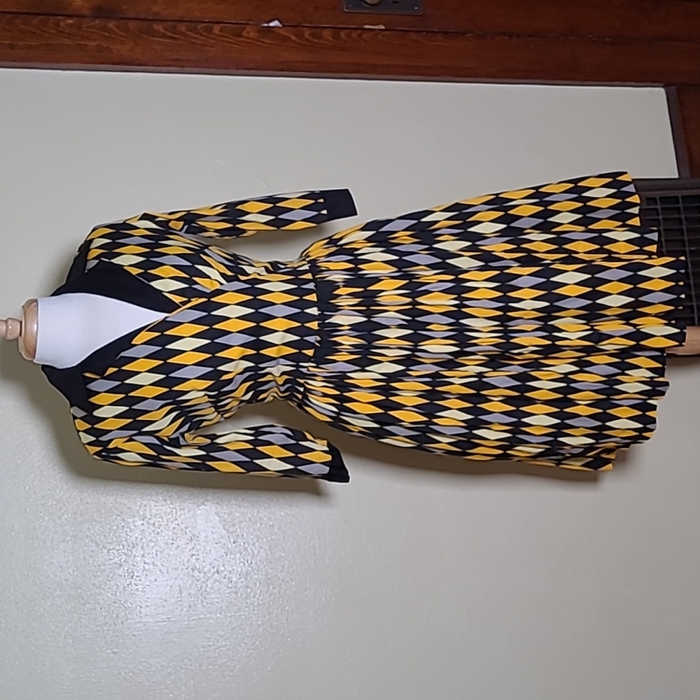 Pinup Couture Harlequin Hufflepuff Dress size XL